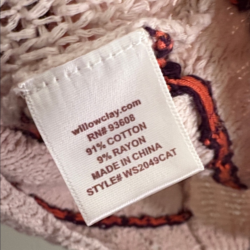 Willow & Clay Cream cotton Knit Sweater M - Picture 6 of 7